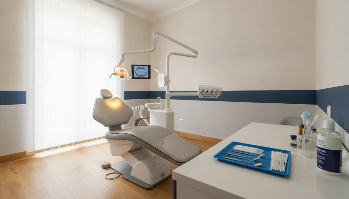Cabinet stomatologic pregatit pentru evaluarea candidozei bucale 