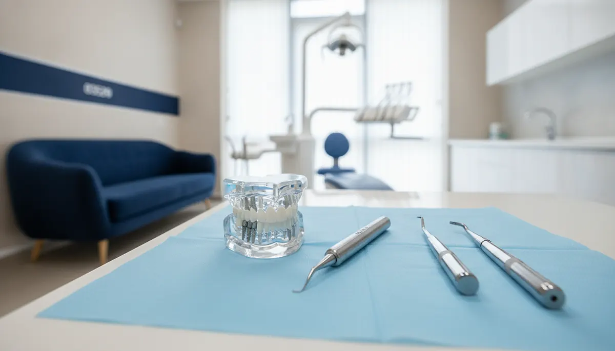 Model de implant dentar și instrument de măsurare a stabilității pregătite în cabinetul de implantologie 