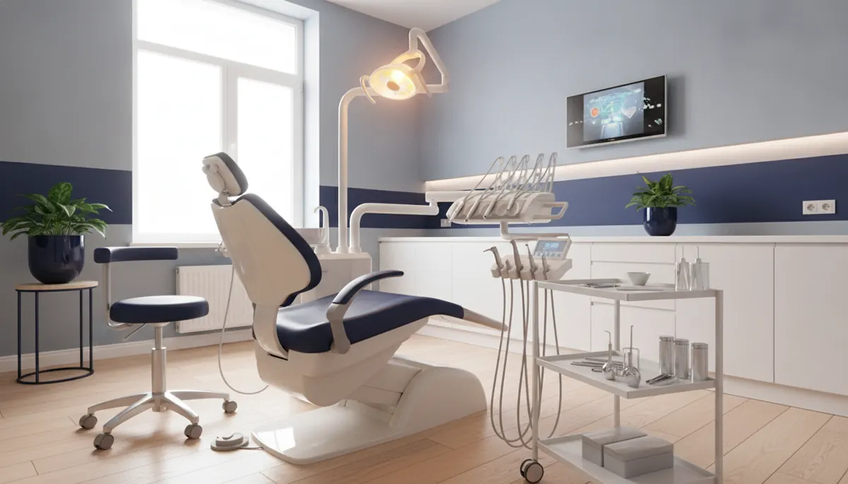 Cabinet stomatologic pregatit pentru detartraj profesional